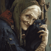 Crone Cat Fantasy Diamond Painting