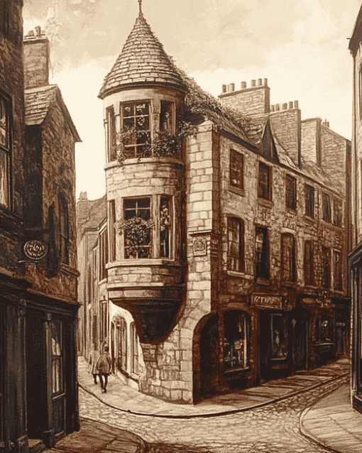 Cupar Street Scene Diamond Painting