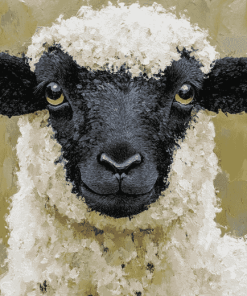 Cute Blacknose Sheep Diamond Painting