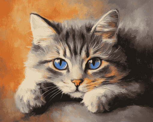 Cute Cat Kitten Diamond Painting