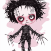 Cute Edward Scissorhands Animation Diamond Painting