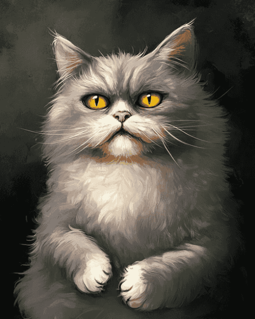 Cute Persian Kitty Diamond Painting