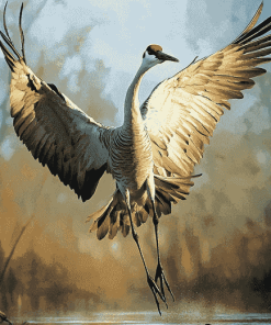 Cute Sandhill Crane Diamond Painting