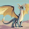 Cute Sandwing Dragon Diamond Painting