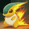 Cyndaquil Animation Art Diamond Painting