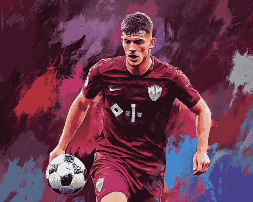 Declan Rice Famous Footballer Diamond Painting