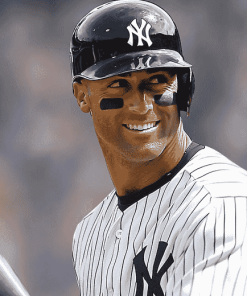 Derek Jeter Baseball Icon Diamond Painting