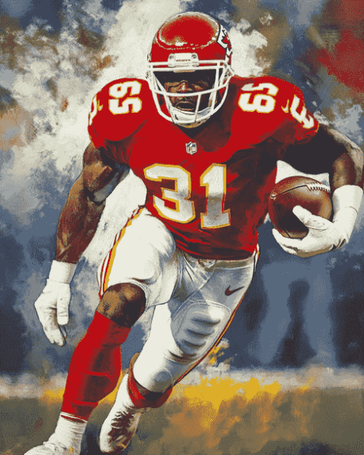 Derrick Thomas Football Legend Diamond Painting