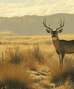 Desert Deer Wildlife Diamond Painting