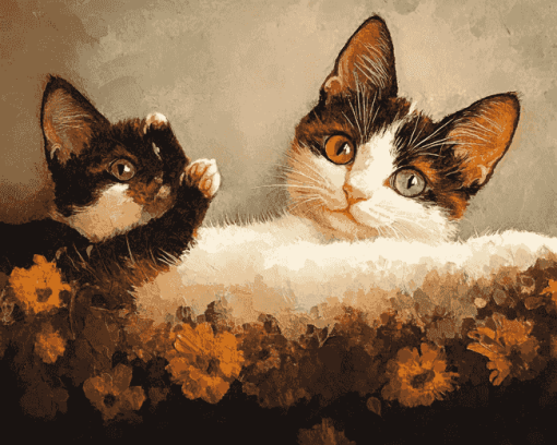 Devon Kitty Cats Diamond Painting