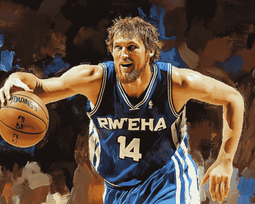 Dirk Nowitzki Basketball Diamond Painting