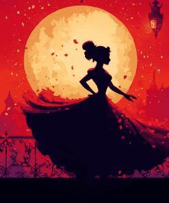 Disney Beauty Silhouette Diamond Painting