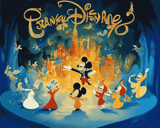 Disney Fantasia Mickey Mouse Diamond Painting