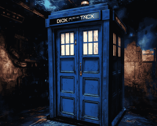 Doctor Who Tardis Animation Diamond Painting