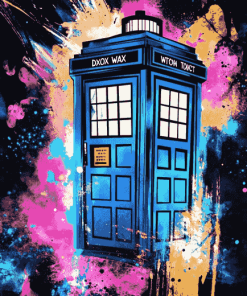 Doctor Who Tardis Colorful Diamond Painting