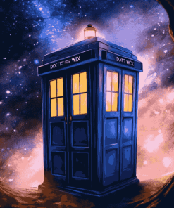 Doctor Who Tardis Colorful Diamond Painting