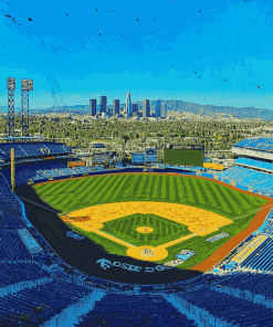 Dodger Stadium Los Angeles Diamond Painting