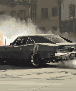 Doms Charger Muscle Car Diamond Painting