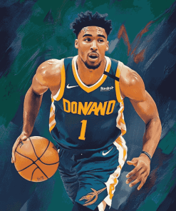 Donovan Mitchell Basketball Diamond Painting