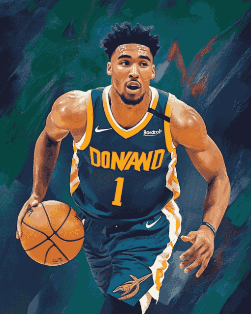 Donovan Mitchell Basketball Diamond Painting