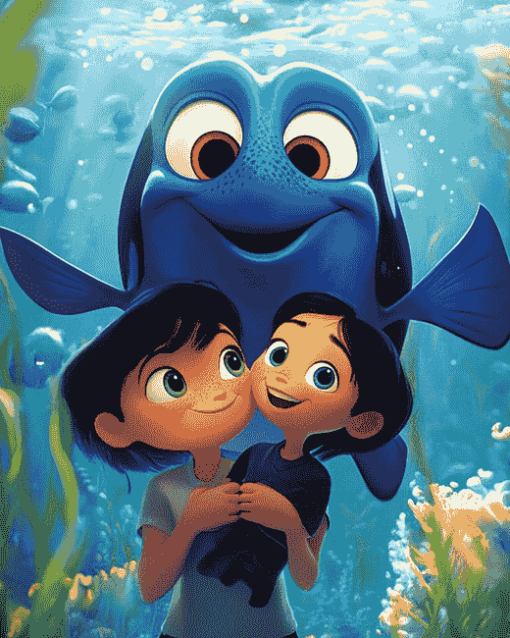 Dori Diamond Painting Featuring Cartoon Themes