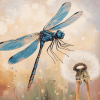 Dragonfly Themed Diamond Painting