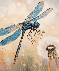 Dragonfly Themed Diamond Painting