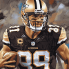 Drew Brees Football Icon Diamond Painting