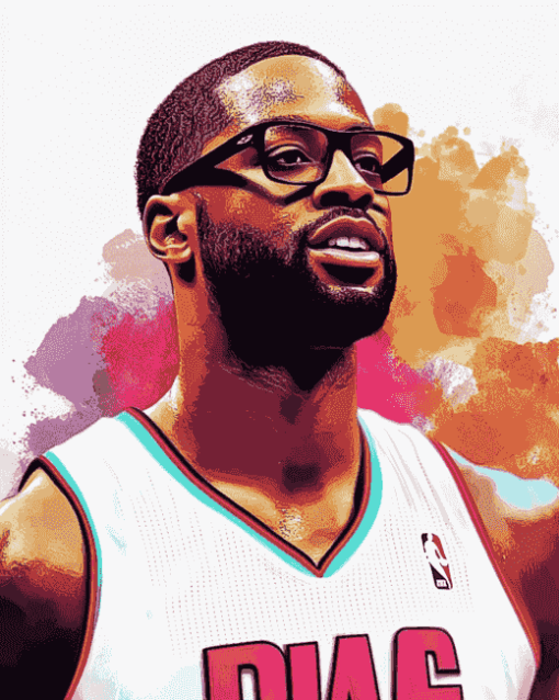 Dwayne Wade Basketball Star Diamond Painting