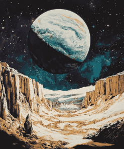 Earth Rise Planetary Diamond Painting