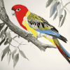 Eastern Rosella Parrots Diamond Painting