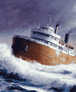 Edmund Fitzgerald Maritime Ship Diamond Painting