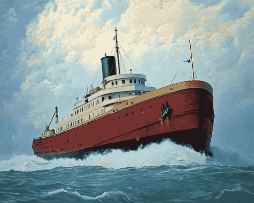 Edmund Fitzgerald Ship Diamond Painting