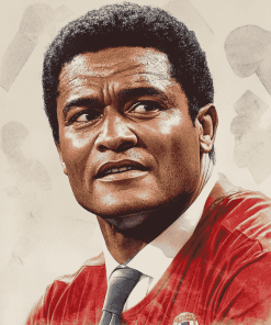 Elegant Eusebio Footballer Diamond Painting