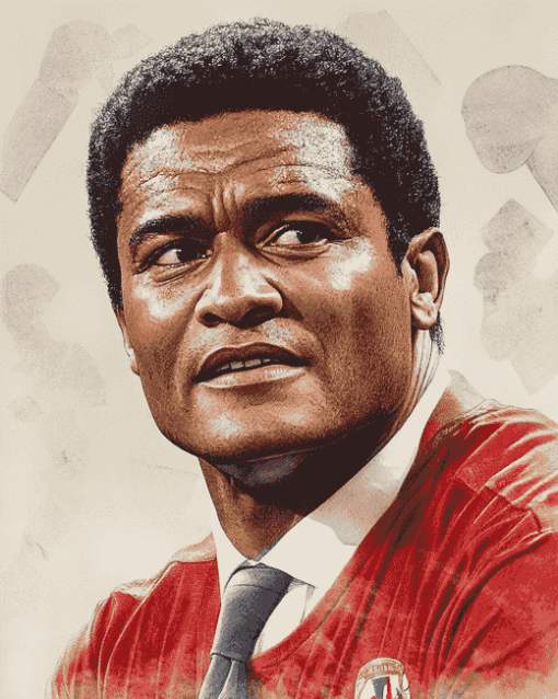 Elegant Eusebio Footballer Diamond Painting