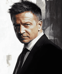 Elegant Jeremy Renner Diamond Painting