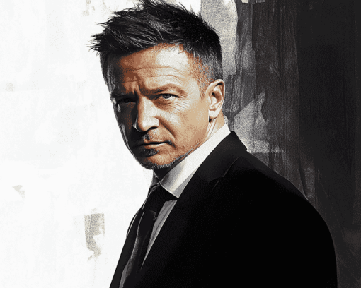 Elegant Jeremy Renner Diamond Painting