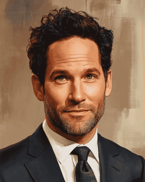 Elegant Paul Rudd Celebrity Diamond Painting