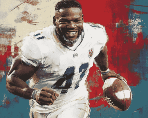 Emmitt Smith Famous Footballer Diamond Painting