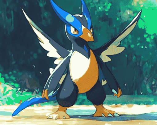 Empoleon Pokemon Anime Diamond Painting