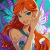 Enchanting Bloom Winx Fantasy Diamond Painting