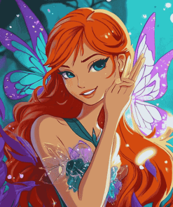 Enchanting Bloom Winx Fantasy Diamond Painting