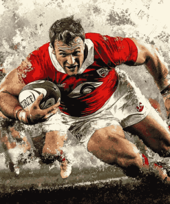 England Rugby Player Diamond Painting