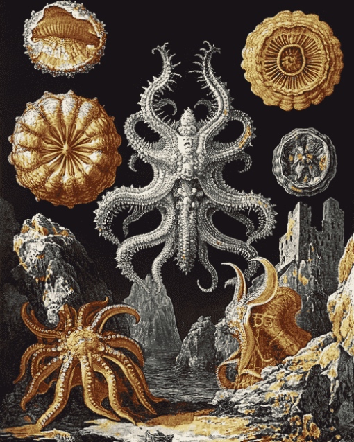 Ernst Haeckel Masterpieces Diamond Painting