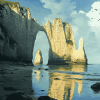 Etretat Beach Diamond Painting