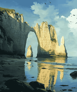 Etretat Beach Diamond Painting