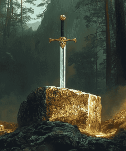 Excalibur Fantasy Sword Diamond Painting