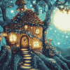 Fairy House Fantasy Diamond Painting