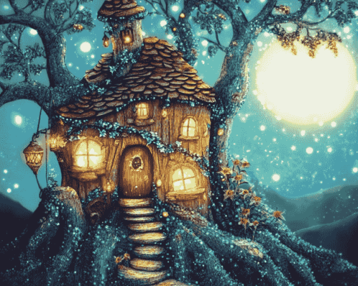 Fairy House Fantasy Diamond Painting