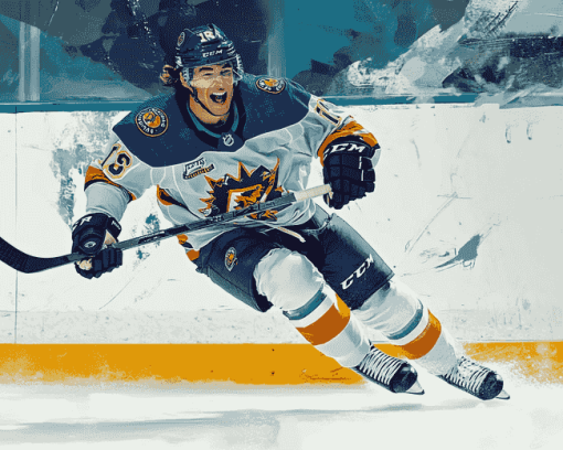 Famous Ice Hockey Mitch Mamer Diamond Painting